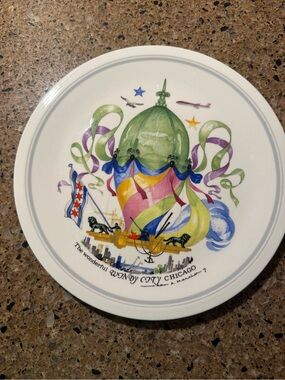 Villeroy & Boch White Porcelain Plate with 'Le Ballon' Backstamp